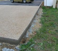Bizare le coffrage a disparu 6 jours àprés le coulage du béton !