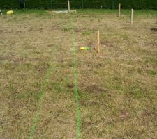 Traces de la maison au sol