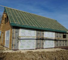 La maison est prête à être tuilée