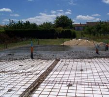 On tire le radier et la on attend la deuxieme toupilles