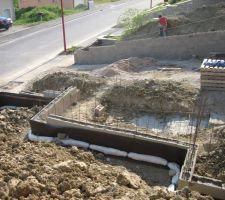 Mise en place du drain