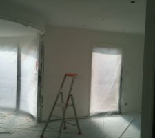 B&acirc;chage, calfeutrage, peinture du RDC   mezzanine