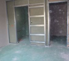 Porte a galandage = gain de place !