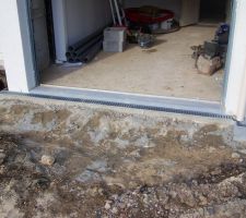 Caniveau devant garage