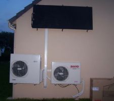 Pompe à chaleur et panneau eau solaire