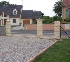 Montage colonne pour portail N°2