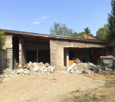 Ouverture de ma future voie d'acc&egrave;s, creation du preau