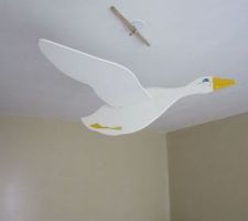 Elle se met a battre des ailes quand on l'actionne