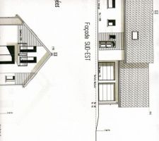 Voici les plans des facades sud, désolée, je suis pas douée pour scanner ...