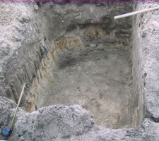 Trou pour la fosse du garage