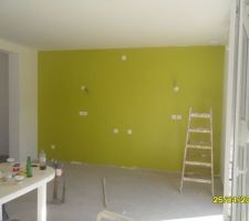 Mur de la future cuisine