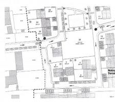 Photo du plan du lotissement