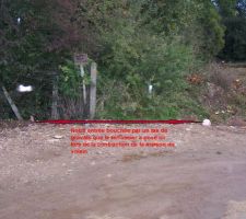 Le terrain je jour d la signature du compromis de vente...