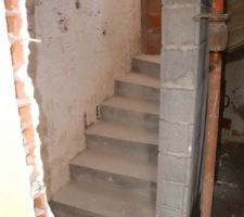 Escalier coulé !!! yes