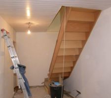 Un peu d'enduit ds le bureau