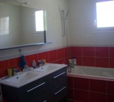 La salle de bain des filles
elle est enfin fini
miroir pos&eacute;