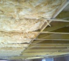 Isolation des combles 1ere couche (30cm isover G3)
