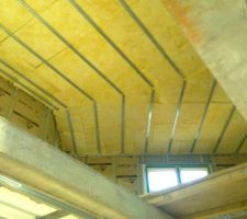 Isolation des combles 2nde couche (6cm isover G3)