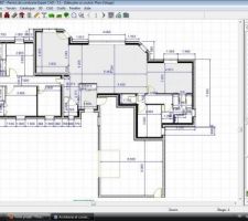 Voici le plan de la maison
Toit plat sur chambres enfant, suite parentale et garage

Toit double prente en zinc sur cuisine, SAM et salon