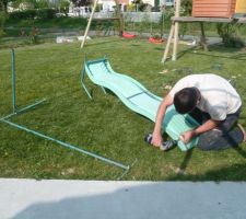 Préparation du toboggan