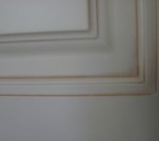 Détails des portes des meubles de la cuisine