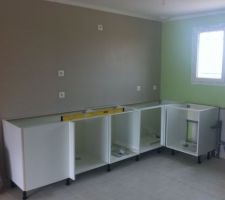 Mise en place de la cuisine