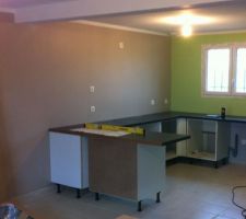 Mise en place de la cuisine