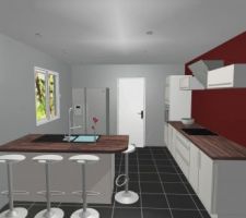 Vue 3d faite par Socoo'c pour la cuisine, ça nous plait comme ça :)