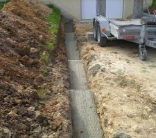 Fondations murs sous sol
