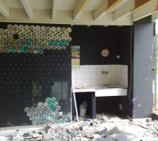 Vue du rdc avant depose des cloison et doublages