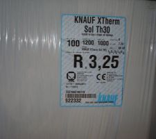 Reference isolant de la dalle RDC de la partie chauffée