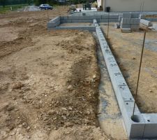 Emplacement de la future terrasse