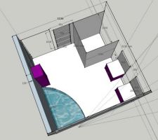 Aménagement 3D de notre future salle de bains