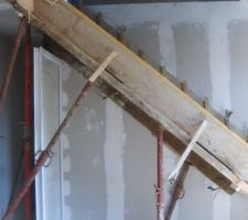 Coffrage des escaliers des combles