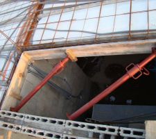 Etayage cage d'escalier