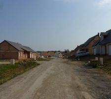 Photo prise de la route devant notre parcelle vers le sud