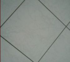 Carrelage et joint terminé.