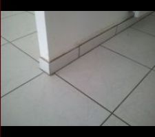Carrelage et joint terminé.
