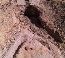 Vue de l'étage...reste plus qu'a faire le remblais complet!!!