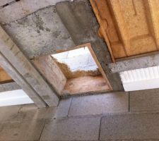 Ouverture pour l'évacuation des fumées