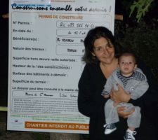 Mon pett ange et moi avec THE PANNEAU ENFIN!!!!!!!