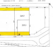 Notre terrain se trouve en deuxi&egrave;me ligne (terrain B)