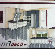 Perspective de la cuisine