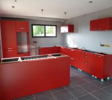 Cuisine schmidt arcos rouge meuble type "130"