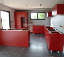 Cuisine schmidt arcos rouge meuble type "130"