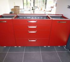 Cuisine schmidt arcos rouge meuble type "130"