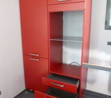 Cuisine schmidt arcos rouge meuble type "130"