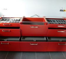 Cuisine schmidt arcos rouge meuble type "130"