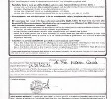Récépissé du dépot du permis de constreuire
