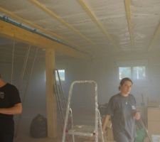 Corentin Cl&eacute;ment, membre d'Ekobois, est venu assister au test. Sympa !